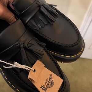 Dr. Martens Adrian Leather Platform Tassel Slip-Ons